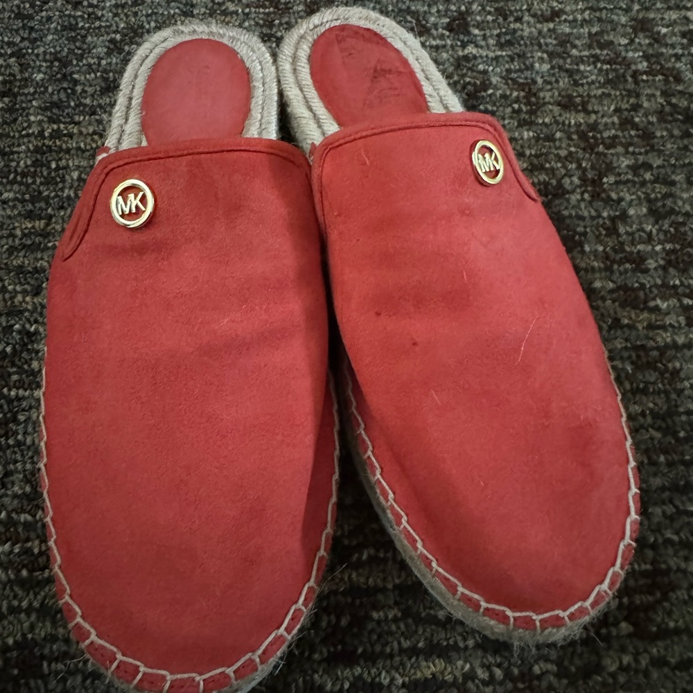 Michael Kors Red Suede Slip-On 6.5